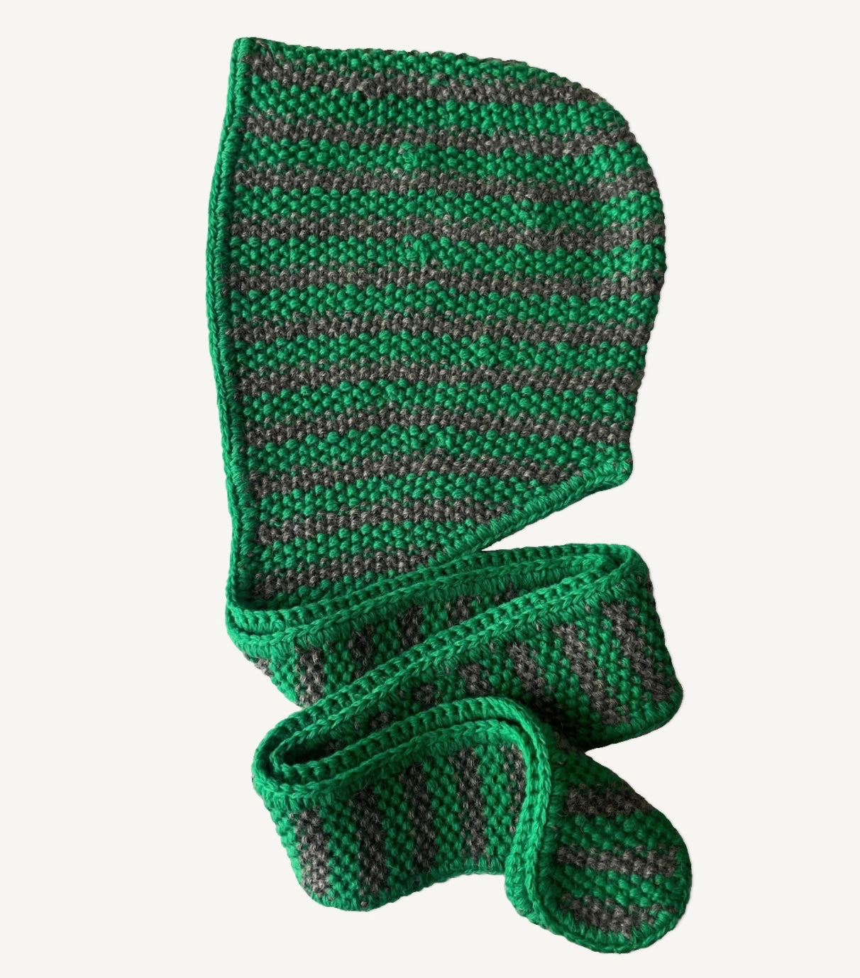 Balaclava scarf Green & Gray
