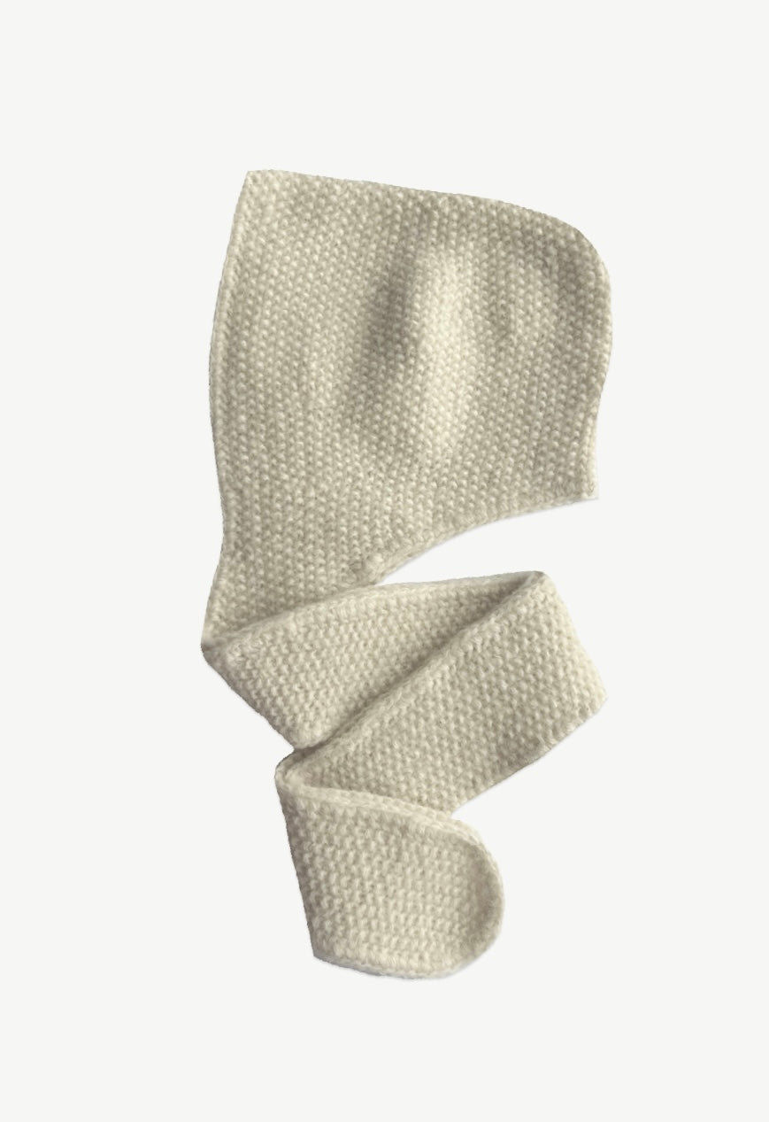 Balaclava scarf in Cream