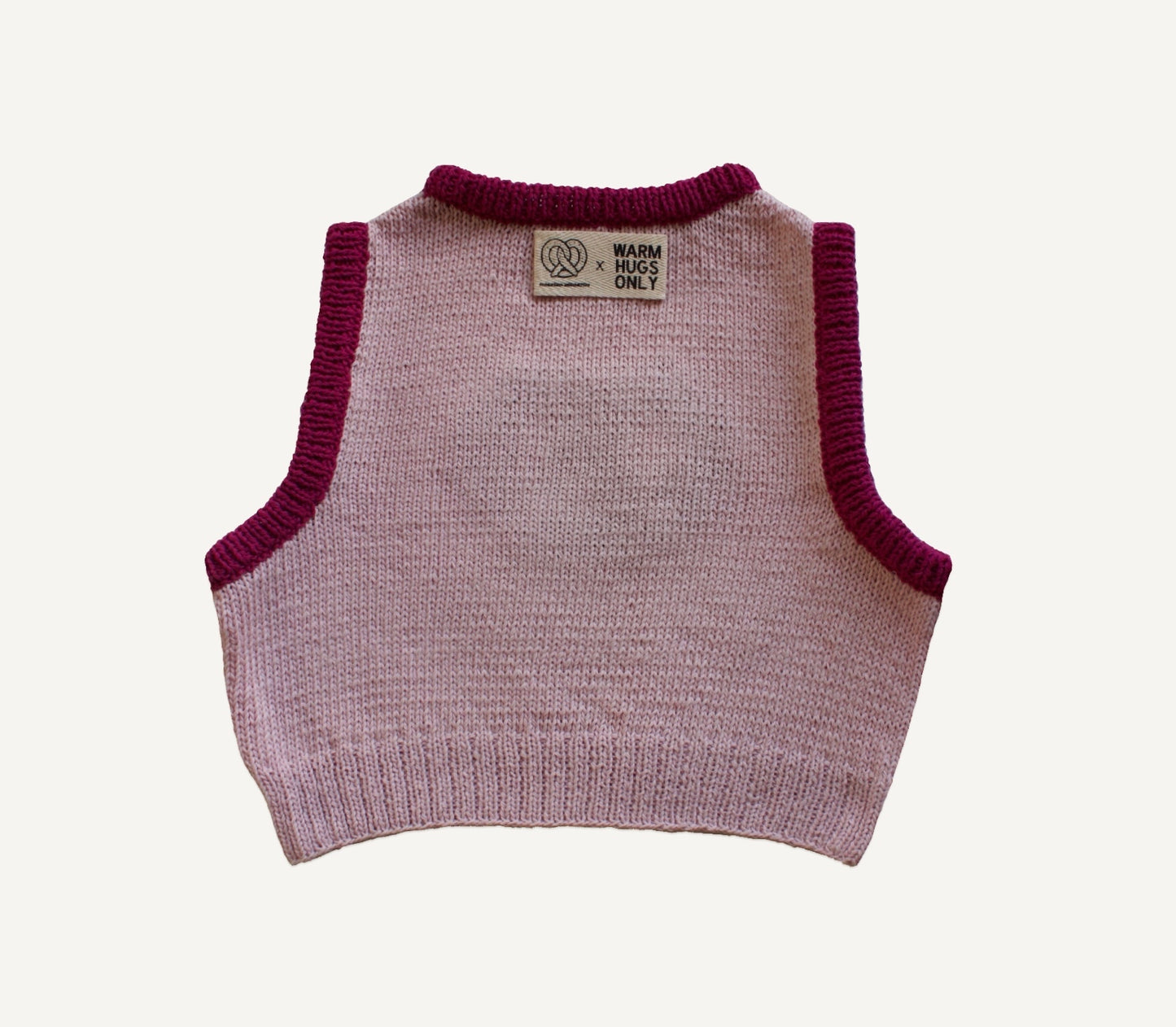 Handmade Vest “Prezel” in Pink