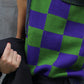 Checkmate Vest Green&Violet