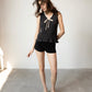 Knitted Cream Bow Tank top