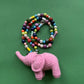 Hand crochet Long Elephant in pink