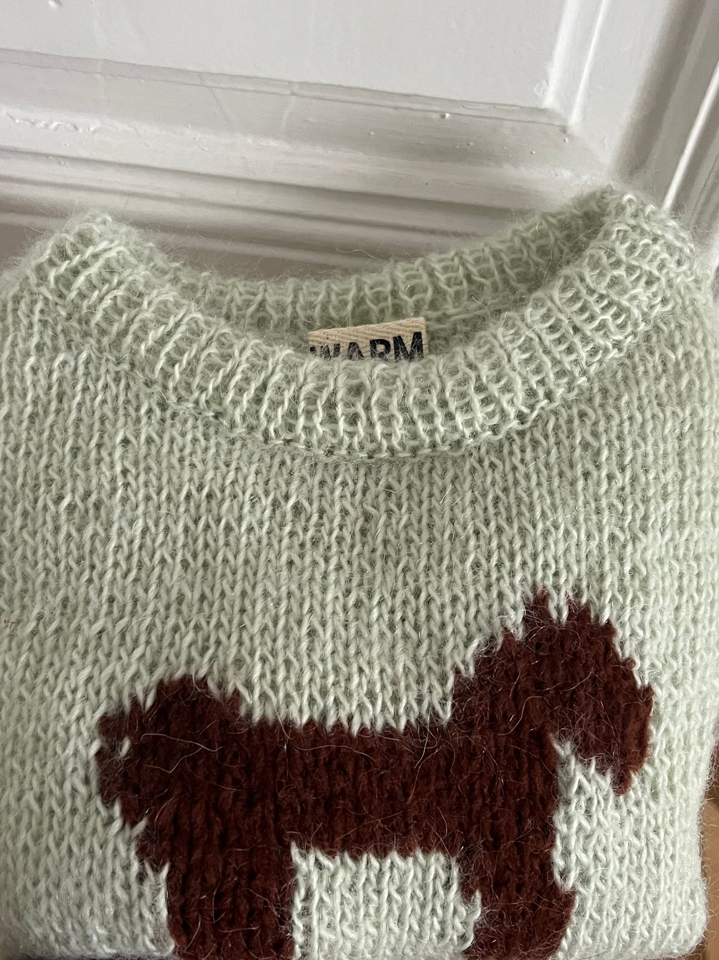 Hand made Mohair Vest “Horse”