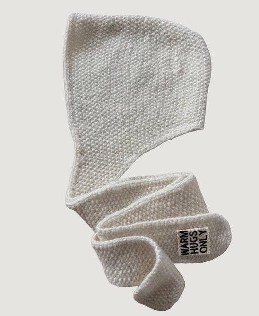 Balaclava scarf in Cream