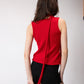 Polka Dot Knitted top in Red