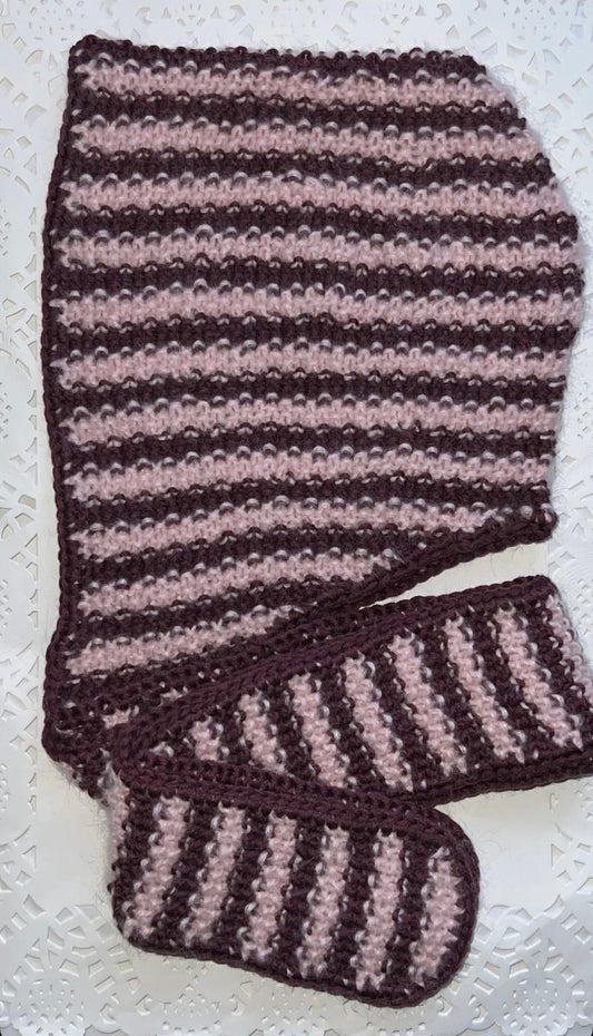 Balaclava scarf Cherry