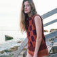 Checkmate Vest Burgundy & Orange