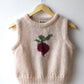 Hand made Mohair Vest “Beetroot”