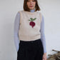 Hand made Mohair Vest “Beetroot”